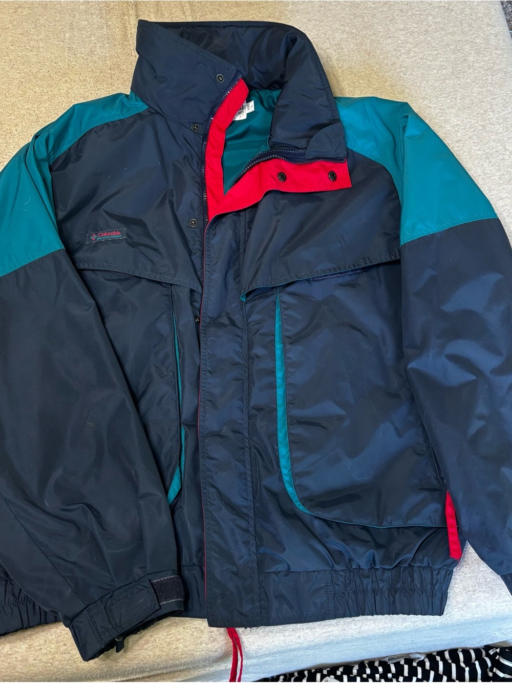 Vintage Columbia Color Block Powder Keg Jacket